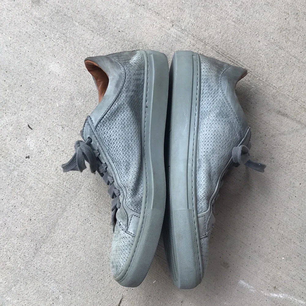 COPY - Aquatalia grey woven leather Sneakers Made In Italy Size 10. GUC - Picture 8 of 13
